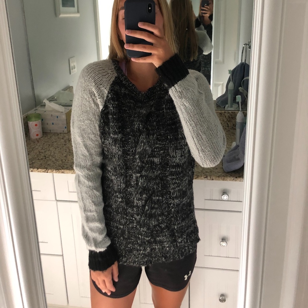 Grey and Black Sweater